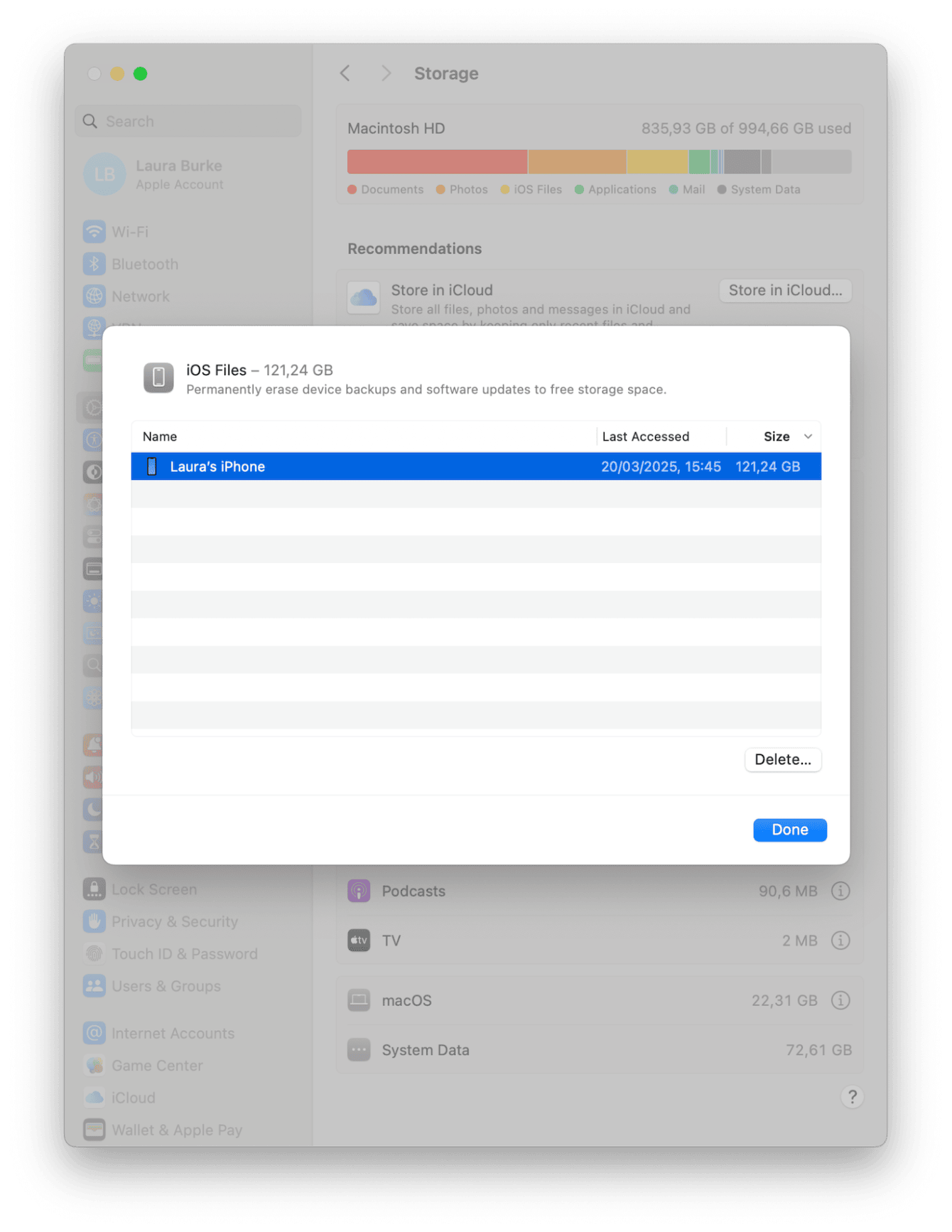 How to delete iOS Files on a Mac